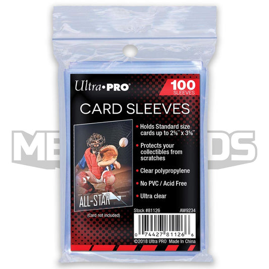 Ultra PRO - Soft Card Sleeves | 100 Pack - Clear